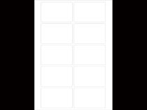 Etykieta samoprzylepna 85 x 54 mm (rozmiar karty magnet. 10 szt.)