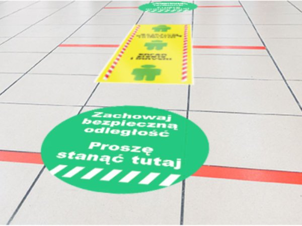 Floor banner L1 215 x 1200 mm, self-adhesive 50 pcs.