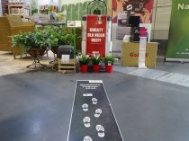 Baner podłogowy L1 215 x 900 mm, samoprzylepny 50 szt.