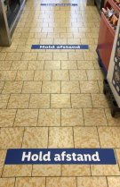 Baner podłogowy L1 215 x 900 mm, samoprzylepny 50 szt.