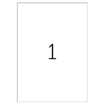 Etykieta samoprzylepna zewnętrzna 210 x 297 mm (50szt)