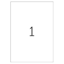 Etykiety samoprzylepne ostrzegawcze 210 x 297 mm (25szt)