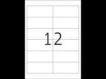 Etykiety samoprzylepne przezroczyste matowe 97 x 42,3 mm (300szt)