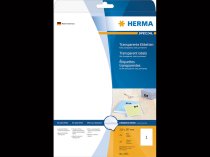 Etykiety samoprzylepne przezroczyste matowe 210 x 297 mm (25szt)