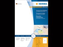 Etykiety samoprzylepne przezroczyste matowe 210 x 297 mm (100szt)