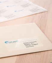 Etykiety samoprzylepne przezroczyste błyszczące 63,5 x 38,1mm (525szt)