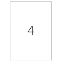 Etykiety samoprzylepne srebrne matowe 105 x 148 mm (100szt)